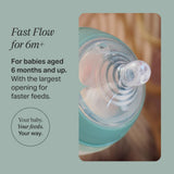 Tommee Tippee Closer to Nature 2 Fast Flow Teats 6m+