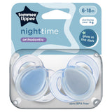 ASDA Tommee Tippee Glow in the Dark Nighttime Soothers with Steriliser Pod, 2-Pack, 6-18 Months- Buy online at McGrocer