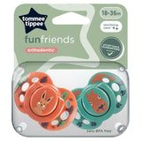 Tommee Tippee Closer to Nature Fun Style 2 Orthodontic Soothers GOODS ASDA