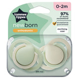 Tommee Tippee newborn soothers extra small 2-pack, imported from the UK