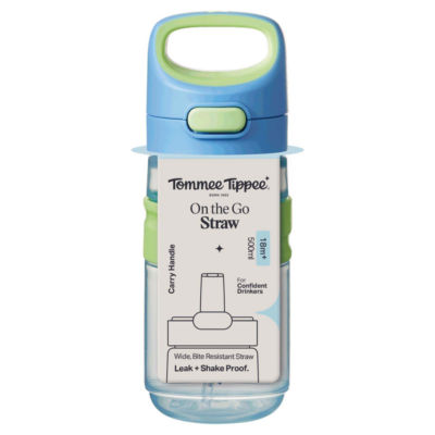 Tommee Tippee toddler straw bottle push to open lid 500ml (British brand)