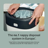 Tommee Tippee Sangenic Twist & Click Advanced nappy bin refill cassettes 3x pack (British brand)