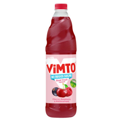 Vimto fruit squash cherry raspberry blackcurrant 1 litre (British brand)