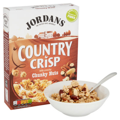 Jordans Country Crisp Chunky Nut breakfast cereal 500g, UK version