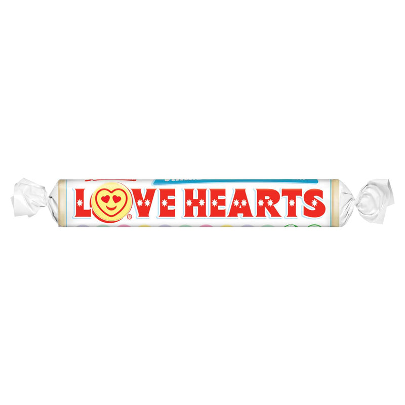 Swizzels Love Hearts giant roll 39g fruit flavour fizzy sweets (British brand)