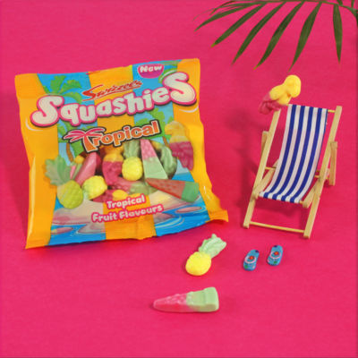 Swizzels Squashies Tropical chewy sweets 100g (British brand)