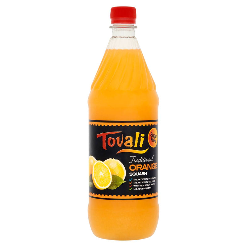 Tovali sugar free orange squash 1 litre - British product