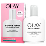 ASDA Olay Beauty Fluid Face & Neck Moisturizing Lotion for Sensitive Skin 200ml- Buy online at McGrocer