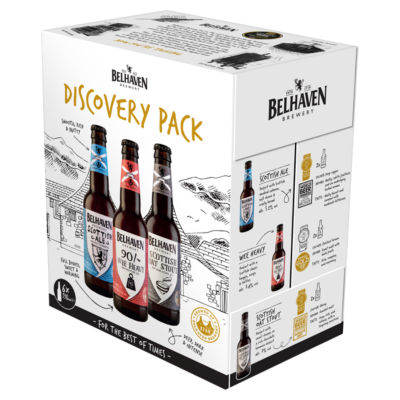 Belhaven Discovery Pack Scottish beer variety 330ml - British product