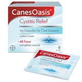 CanesOasis cystitis relief granules cranberry flavour 6 sachets - British product