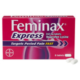 Feminax Express Ibuprofen Lysine Tablets 8 - British product