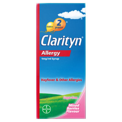 ASDA Clarityn Allergy 1mg/ml Syrup Mixed Berries Flavour 60ml- Buy online at McGrocer