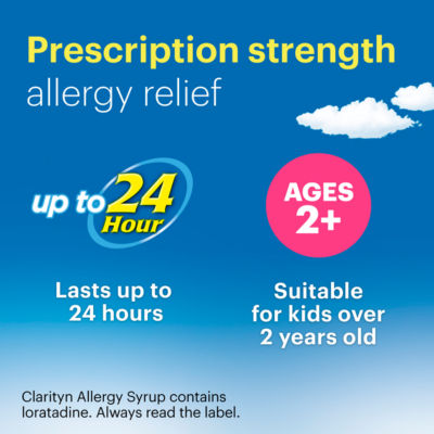Clarityn allergy syrup 60ml mixed berries flavour - British product