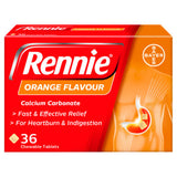 Rennie antacid tablets orange flavour 36 chewable - British product