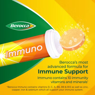 Berocca Immuno effervescent tablets 15 tablets - British product