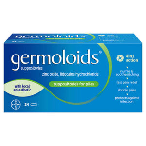 Germoloids Triple Action Haemorrhoids Suppositories 24