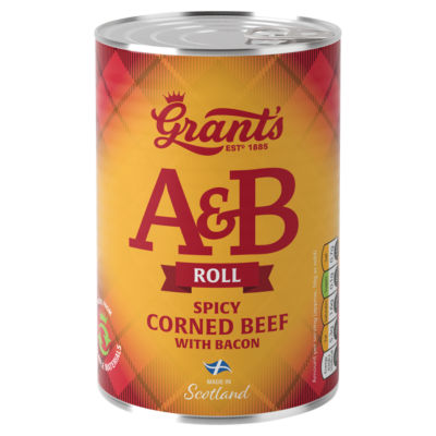 Grant's spicy corned beef and bacon roll 392g - British product