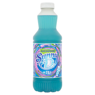 Sunny D blue raspberry juice drink 1L (British brand)