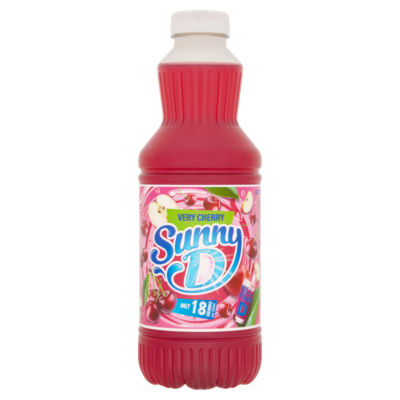 Sunny D Very Cherry juice drink 1L (British brand)