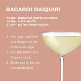 Bacardí White Rum Carta Blanca 70cl - British product