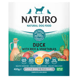 Naturo dog food duck with rice and vegetables 400g, imported from the UK