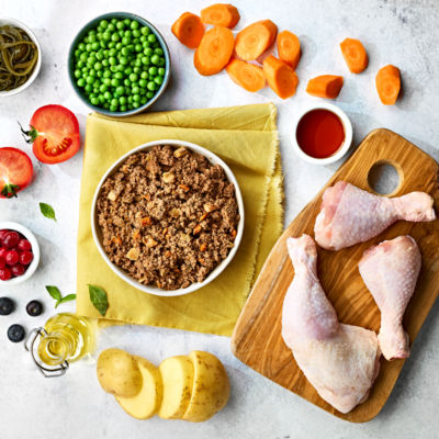 Naturo chicken dog food 400g, imported from the UK