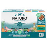 ASDA Naturo Natural Dog Food Poultry Selection Wet Dog Food 6 x 400g- Buy online at McGrocer