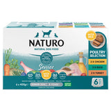 ASDA Naturo Natural Dog Food Senior Poultry Selection 6 x 400g- Buy online at McGrocer