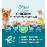 Naturo dog food for small breed adult dogs chicken with potato and vegetables 150g, imported from the UK