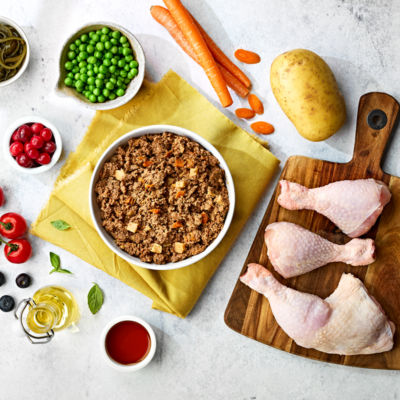 Naturo puppy dog food chicken vegetable 150g, imported from the UK