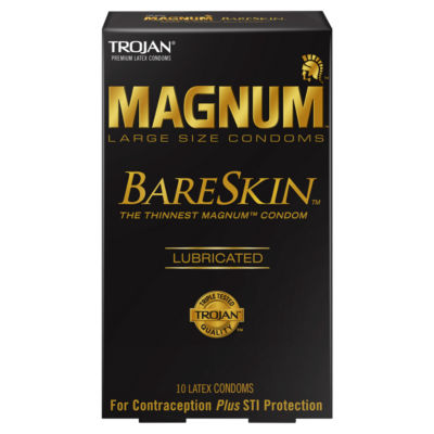 Trojan Magnum large latex condoms 10 pack, UK version