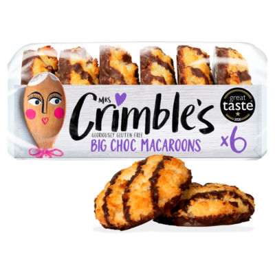 Mrs Crimble's gluten free chocolate macaroons 195g, imported from the UK