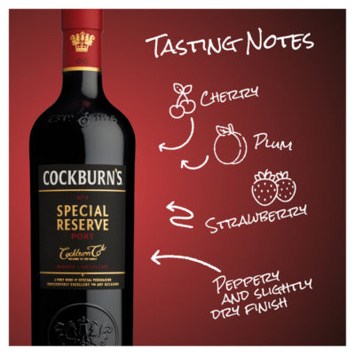 Cockburn's Special Reserve Port 75cl, imported from the UK