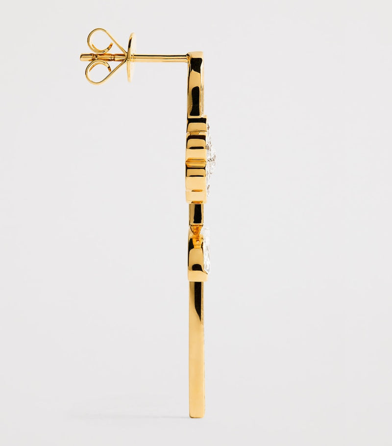 Sophie Bille Brahe Tournesol single left earring, imported from the UK