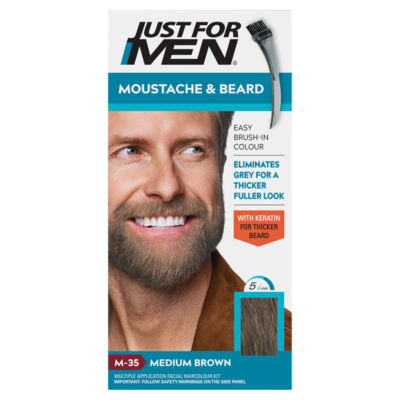 Just For Men facial haircolour kit M-35 Medium Brown, UK version