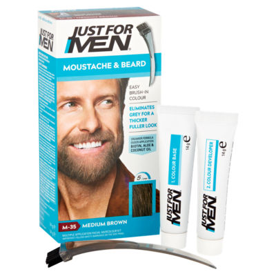 Just For Men facial haircolour kit M-35 Medium Brown, UK version