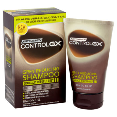 Just For Men ControlGX Grey Reducing Haircolour Shampoo 118ml, UK version