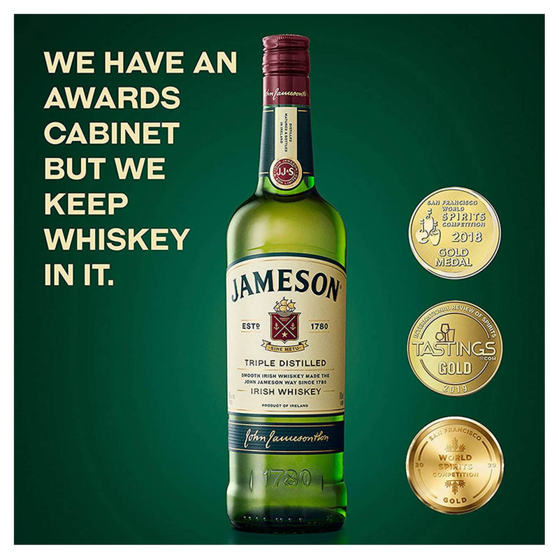 Jameson Triple Distilled Irish Whiskey 1L - British product