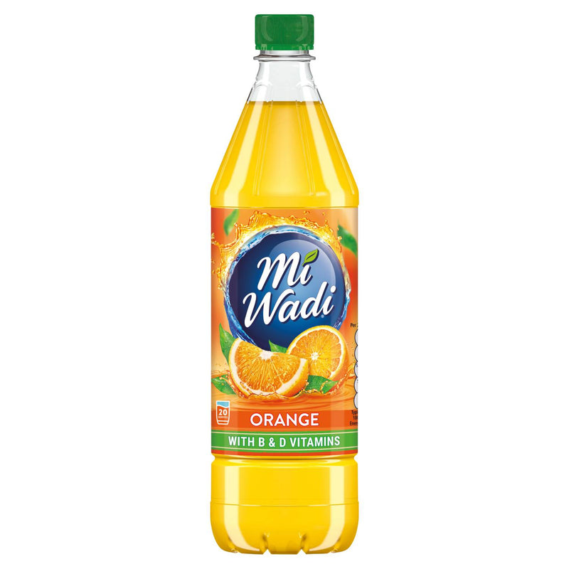 Mi Wadi orange squash with vitamins B D zinc 1L (British brand)