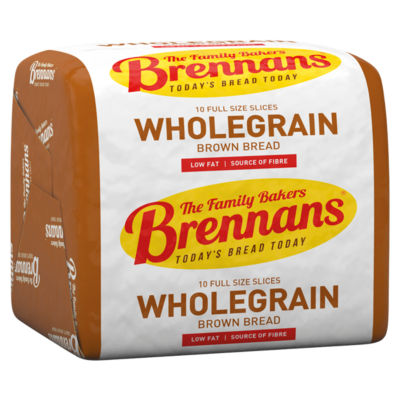 Brennans 10 wholegrain bread slices 390g, UK version