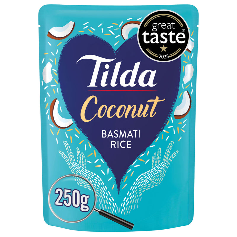 Tilda microwave coconut basmati rice 250g (British brand)