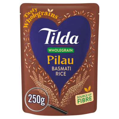Tilda Wholegrain Pilau Rice 250g (British brand)