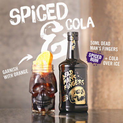 Dead Man's Fingers spiced rum 70cl (British brand)