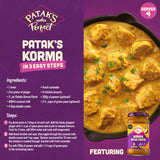 Patak's korma curry spice paste 290g, imported from the UK