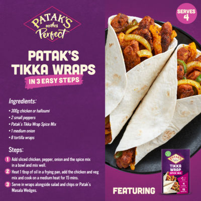 Patak's Tikka Wrap spice mix 25g, UK version