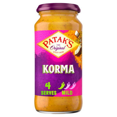 ASDA Patak's Korma Curry Sauce 450g- Buy online at McGrocer