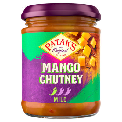 Patak's Mango Chutney Mild 210g, imported from the UK