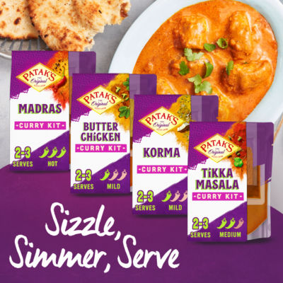 Patak's South Indian Style Madras curry kit 270g, imported from the UK