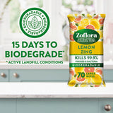 Zoflora 70 Lemon Zing antibacterial wipes (British brand)