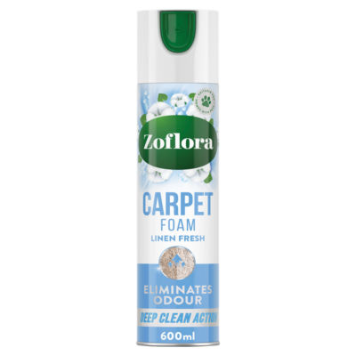 ASDA Zoflora Carpet Fresh Foam Linen Fresh Carpet Treatment 600ml- Buy online at McGrocer